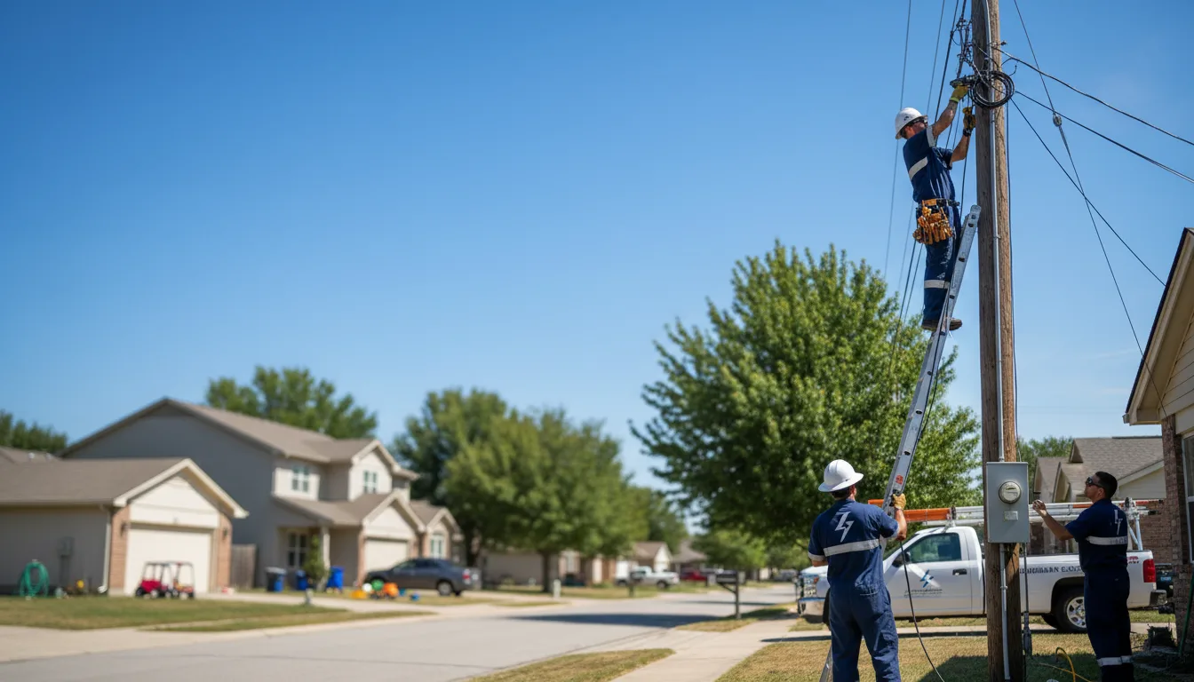 Residential electrician providing installation services in Lutz, FL